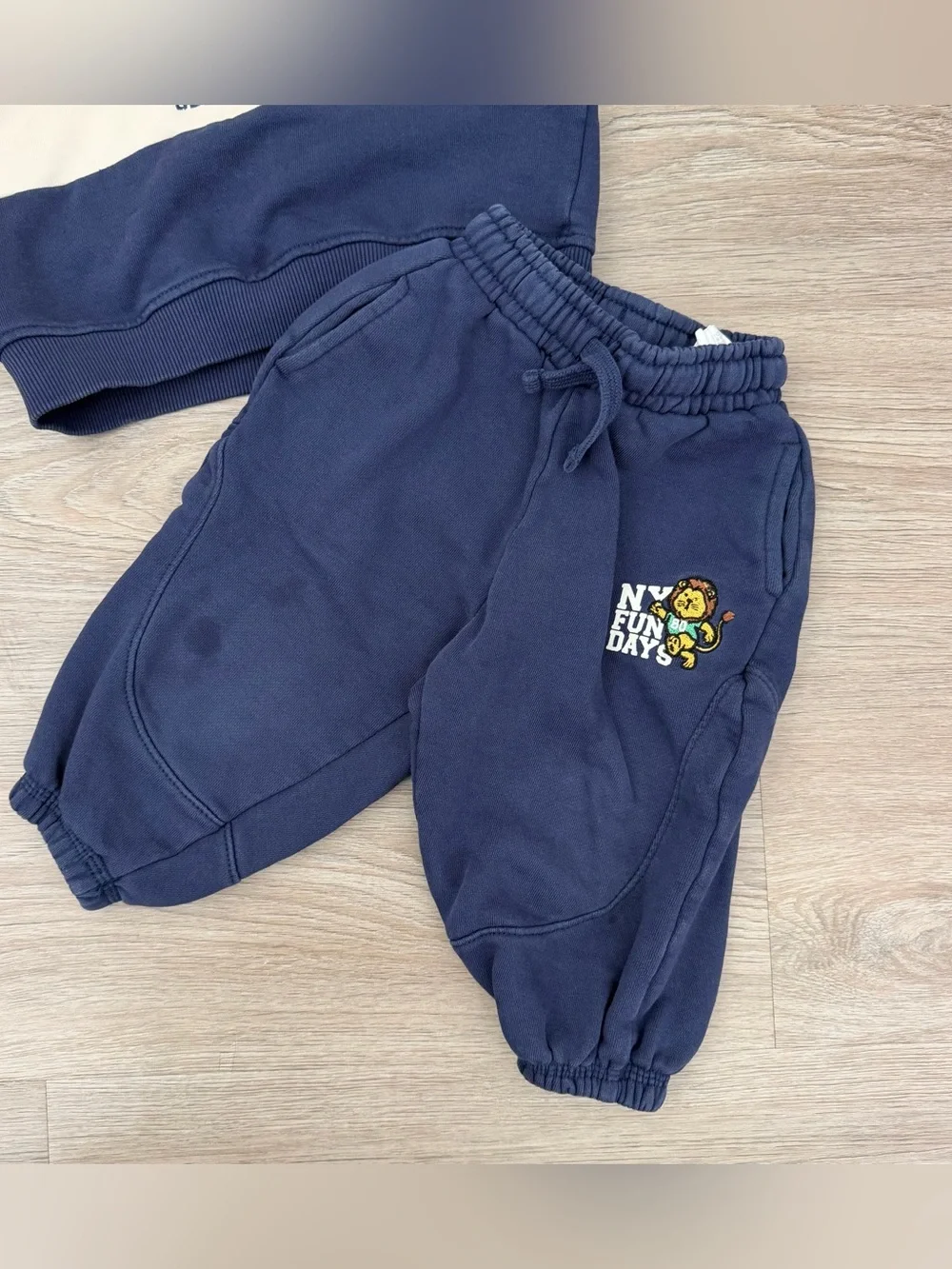 ZARA Toddler Boy New York Lion Sweatshirt Set Size 2 Years